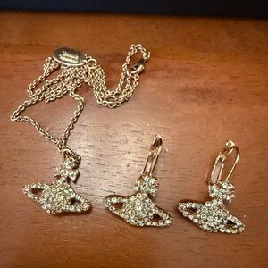 Vivienne Westwood earring necklace set